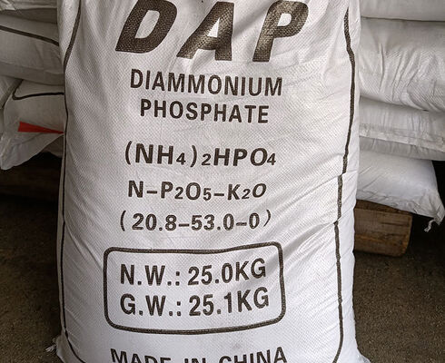 良い価格 18-46-0 ダイアモニウム・フォスファート肥料 DAP NPK 18-46-0/ 21-53-0 粒状粉末 オンライン